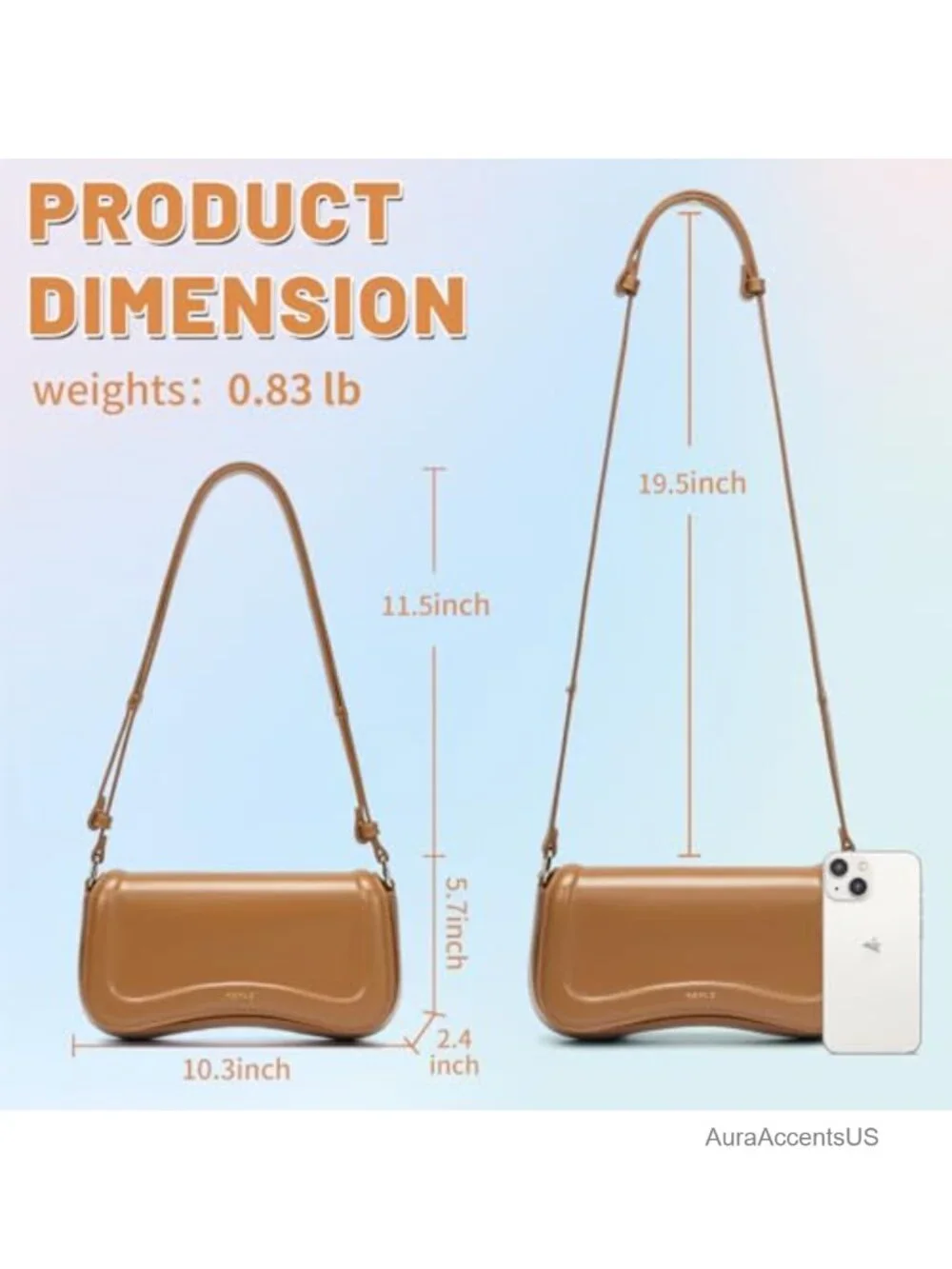 Waterproof Leather Hobo Shoulder Bag Crossbody Purse Handbag Clutch Tote